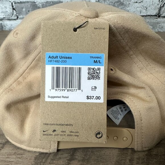NWT Nike Men's Retro Pro Performance Snapback Hat Size M/L (Beige) HF7482-200 - Picture 13 of 15